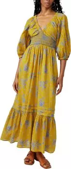 Платье Free People Golden Hour Maxi, цвет Egyptian Palm Combo