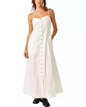 Платье Free People Just Jill Maxi, слоновая кость