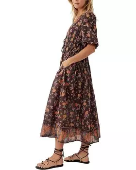 Платье Free People Lysette Maxi Dress, цвет Chocolate Combo
