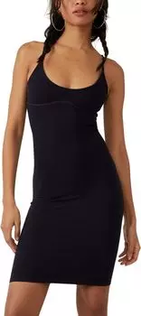 Платье Free People Meg High Platform Bodycon, черный