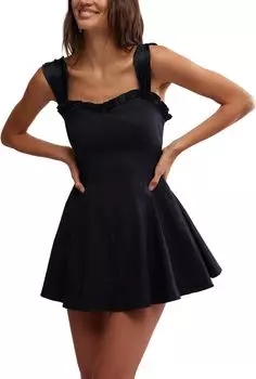 Платье Free People Midnight Magic Mini, цвет Black Combo