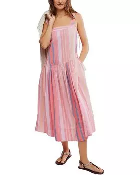 Платье Free People Primavera Stripe Midi, цвет Strawberry Combo