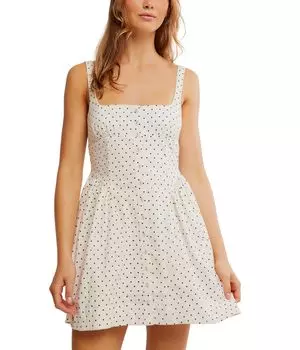 Платье Free People Printed Astrid Mini, цвет Ivory Combo