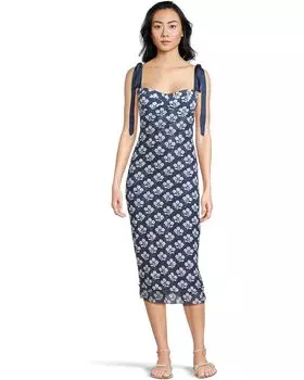 Платье Free People Printed Got Glam Slip, цвет Navy Combo