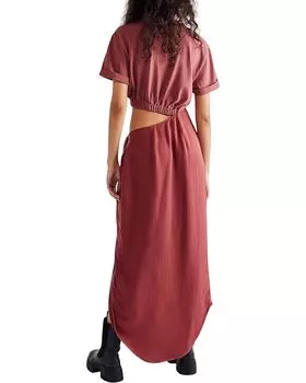 Платье Free People Rae Maxi, цвет Redwood