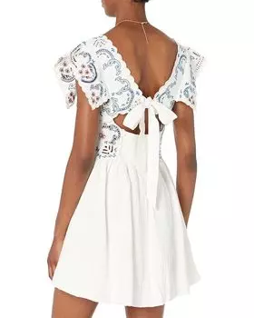 Платье Free People Rambling Roads Mini, цвет Blanc De Blanc