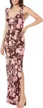 Платье Free People Remind Me Maxi Dress, цвет Dark Chocolate Combo