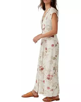 Платье Free People Rosemary Printed Midi, цвет Ivory Combo