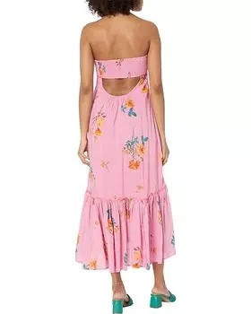 Платье Free People Rosie Posie Midi, цвет Grapefruit Combo