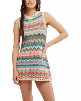Платье Free People Sandy Mae Mini, цвет Original Combo
