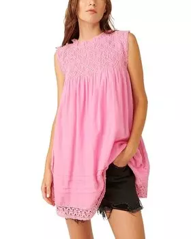 Платье Free People Shea Solid Mini, цвет Sugar Magnolia