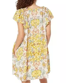 Платье Free People Yara Printed Mini, цвет Tea Combo