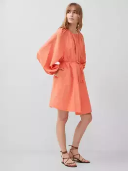 Платье French Connection Alora Puff Sleeve Mini, цвет coral