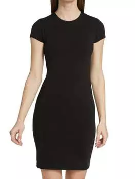 Платье-футболка ATM Anthony Thomas Melillo из хлопкового джерси pima, черный