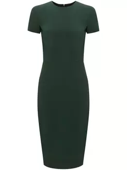 Платье-футболка длины миди Victoria Beckham, зеленый