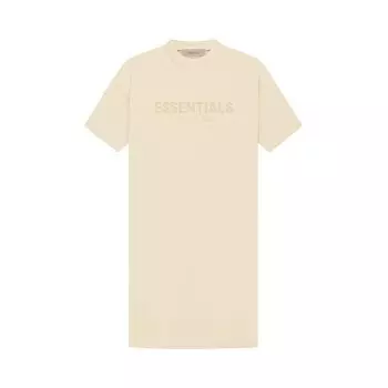 Платье-футболка Fear of God Essentials, цвет Яичная скорлупа