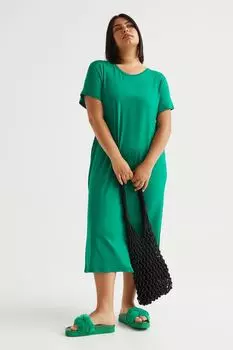 Платье-футболка H&amp;M+, зеленый
