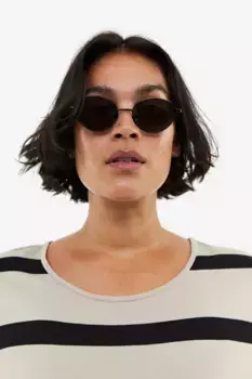 Платье-футболка H&M, бежевый