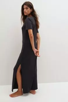 Платье-Футболка H&M, черный