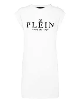 Платье-футболка Iconic Plein PHILIPP PLEIN, белый