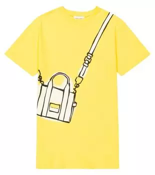 Платье-Футболка из хлопка Trompe l'il Marc Jacobs, желтый