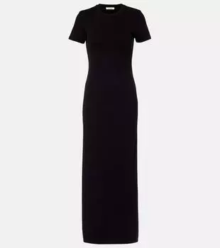 Платье-футболка из хлопкового джерси Lucinda Nili Lotan, черный