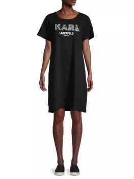 Платье-футболка Karl Lagerfeld Paris, чёрный