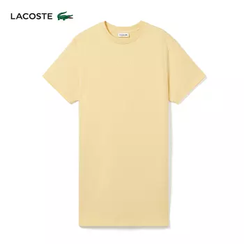 Платье-футболка Lacoste с круглым вырезом, светло - желтый