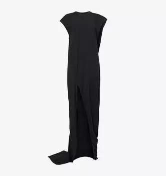 Платье-Футболка макси Edfu свободного кроя из хлопкового трикотажа Rick Owens, черный