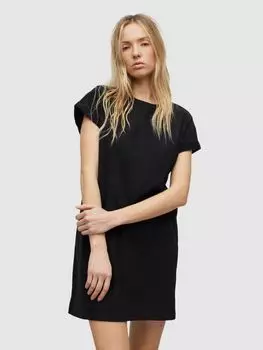 Платье-футболка мини AllSaints Anna, черный
