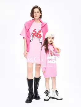 Платье-футболка Moco с рисунком, темно-серый