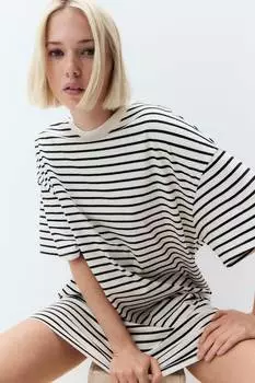 Платье-Футболка оверсайз H&M, мультиколор