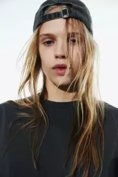 Платье-футболка оверсайз H&M, серый