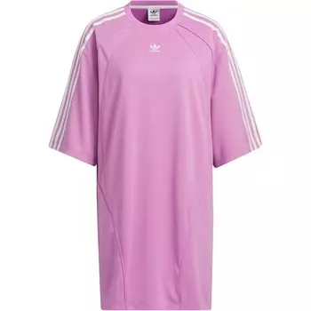 ПЛАТЬЕ-ФУТБОЛКА Платье с короткими рукавами женское розовое Adidas Originals
