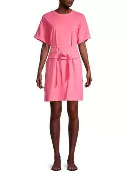 Платье-футболка Rebecca Minkoff с поясом marta, розовый