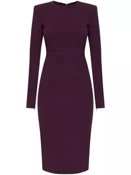 Платье-футболка с длинными рукавами Victoria Beckham, фиолетовый