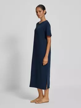 Платье-футболка с круглым вырезом модель «Helle» My Essential Wardrobe, темно-синий