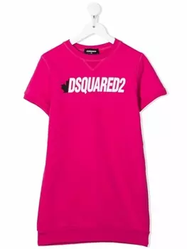 Платье-футболка с логотипом Dsquared2 Kids, розовый