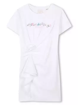 Платье-футболка с логотипом Givenchy Kids, белый