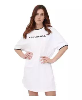 Платье Футболка с надписью Wordmark Converse, белый