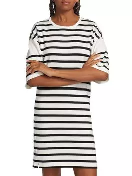 Платье-футболка с напуском Mariner Frame, цвет Black White