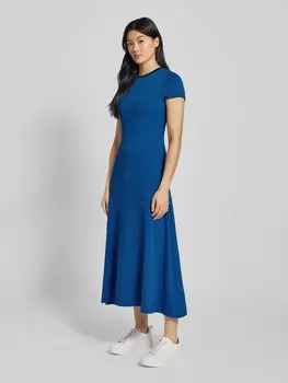 Платье-футболка с полосатым узором Polo Ralph Lauren, синий