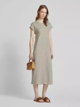 Платье-футболка с рукавами-крылышками модель 'SINNY' Vila, кремовый