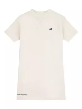 Платье-футболка с вышитым логотипом New Balance Kids, нейтральный
