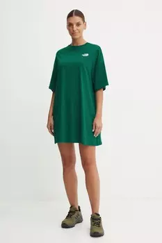 Платье-футболка The North Face Essential, зеленый