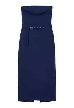 Платье-футляр A FASCIA CON SPACCO Calliope, синий