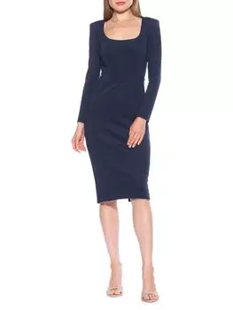 Платье-футляр Alina с длинными рукавами Alexia Admor, цвет Lapis