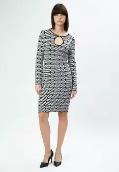 Платье-футляр ALL-OVER CUT-OUT INFLUENCER, черный