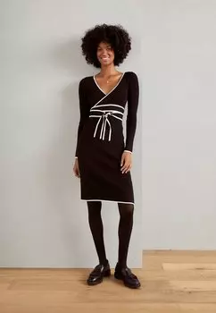 Платье-футляр Anna Field, черный/белый