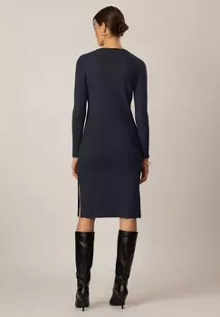Платье-футляр Apart, темно-синий